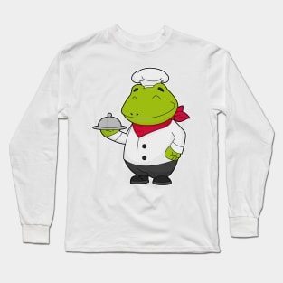 Frog as Cook with Platter Long Sleeve T-Shirt